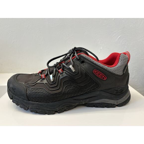 Keen Aphlex Men’s Keen Dry Waterproof Shoes Black/Red Size 8.5 Hiking Outdoors - Picture 11 of 12